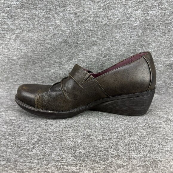 ✅Dansko Clogs Women’s 7.5-8 (38) Aimee Wedge Brown Leather Slip On Comfort Shoes - Picture 10 of 10